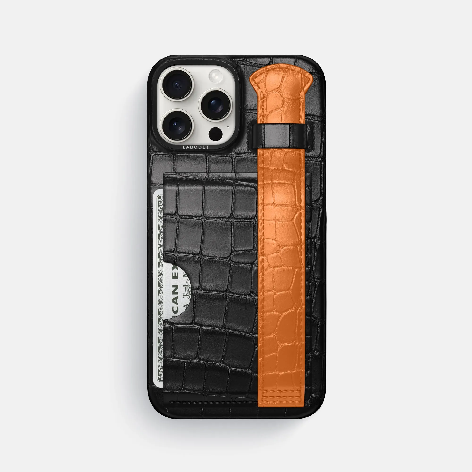 Casual Look Cardholder Strap Case Color?? For iPhone 16 Pro Max In Alligator