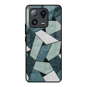 Abstact Tiles Glass Case for Mi 13 Pro Hybrid Pattern Design