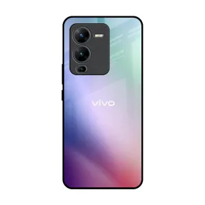 Durable Texture Layer Abstract Holographic Glass Case for Vivo V25 Pro