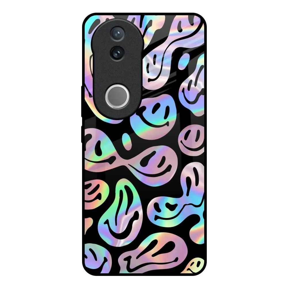 Fashion Look Resistant Layer Acid Smile Glass Case for IQOO Z10R 5G