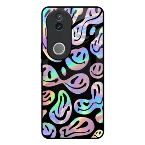 Fashion Look Resistant Layer Acid Smile Glass Case for IQOO Z10R 5G