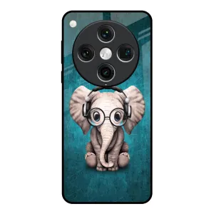Adorable Baby Elephant Glass Case For Oppo Find x8 Pro Clean Texture Smooth Feel Surface