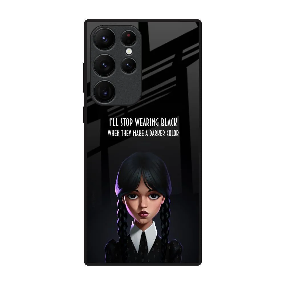 Aesthetic Digital Art Glass Case for Samsung Galaxy S22 Ultra 5G Elegant Accent Rugged Frame Design