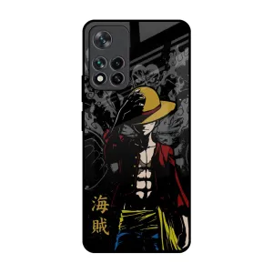 Shock Absorption Layer Fashion Statement Dark Luffy Glass Case for Mi 11i