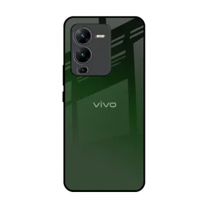 Comfort Grip Comfort Shape Deep Forest Glass Case for Vivo V25 Pro