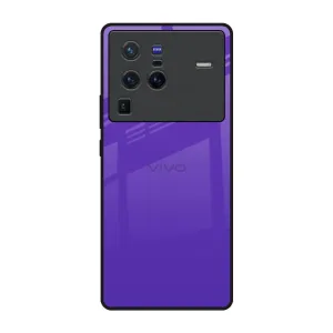 Rugged Edge Elegant Shield Amethyst Purple Glass Case for Vivo X80 Pro 5G