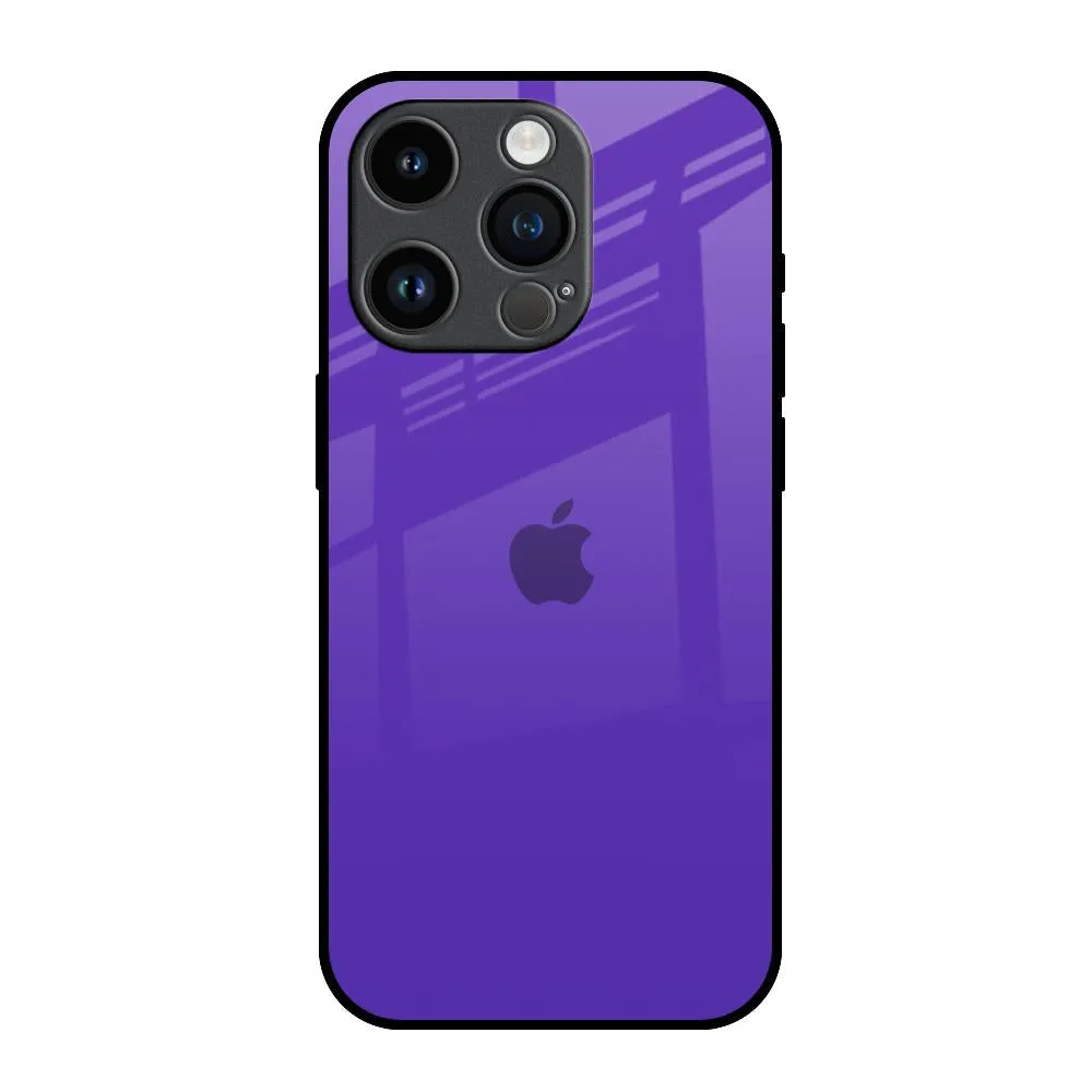 Comfort Finish Layer Amethyst Purple Glass Case for iPhone 14 Pro