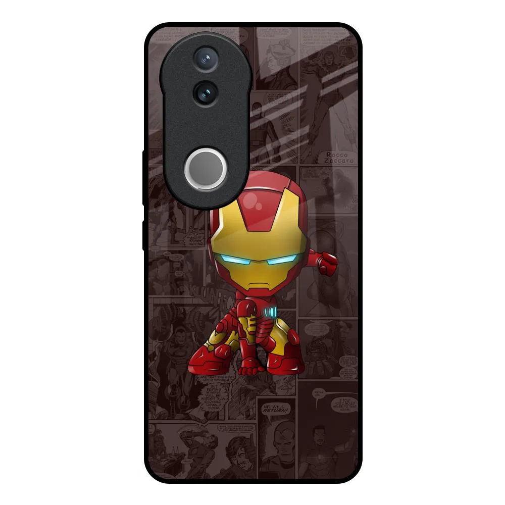 Angry Baby Super Hero Glass Case for IQOO Z10R 5G Clear Protection Ergonomic grip