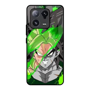 Anime Green Splash Glass Case for Mi 13 Pro Smooth Texture Versatile Accessory