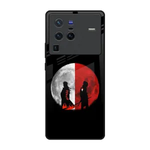 Anime Red Moon Glass Case for Vivo X80 Pro 5G Everyday Protection