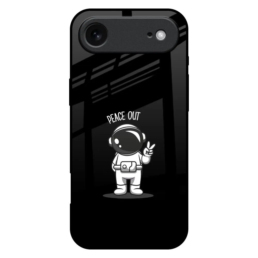 Peace Out Astro Glass Case for iPhone 17 Air Comfort Feel