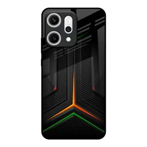 Elegant Accent High protection Modern Ultra Chevron Glass Case for Oppo Reno14 5G