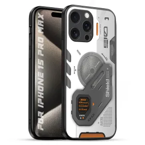 Creative Texture Fashion Choice Liberty Cyber Glass Case for iPhone 15 Pro Max