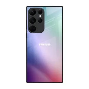 Abstract Holographic Glass Case for Samsung Galaxy S22 Ultra 5G Soft Surface Layer