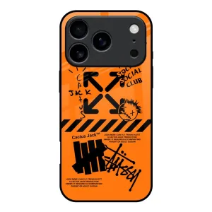 Sleek Edge Practical Look Anti Social Club Glass Case for iPhone 17 Pro