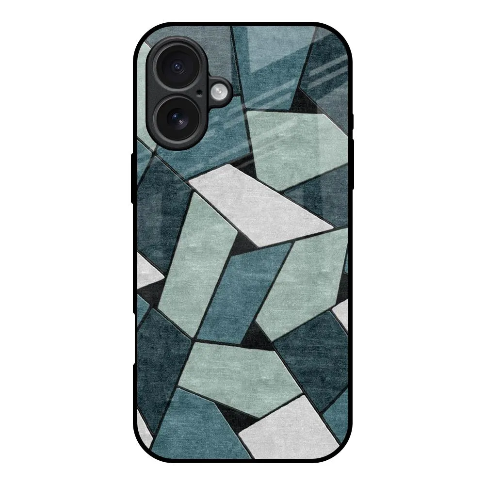 Abstact Tiles Glass Case for iPhone 17 Refined Form Elegant Look