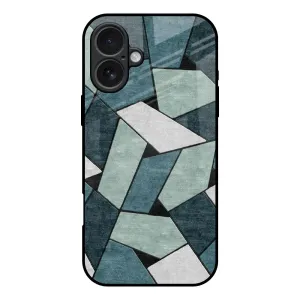 Abstact Tiles Glass Case for iPhone 17 Refined Form Elegant Look