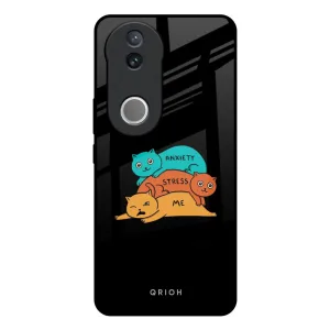 Anxiety Stress Glass Case for IQOO Z10R 5G Versatile Design