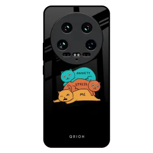 Anxiety Stress Glass Case for Mi 14 Ultra 5G Modern Accessory