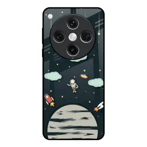 Polished Style Astronaut Dream Glass Case For Oppo Find x8 Pro