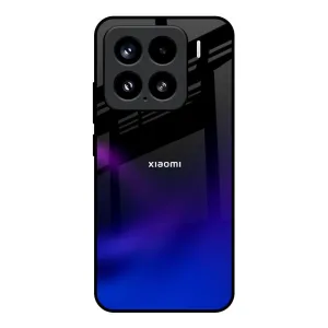 Modern Touch Minimal Style Black Onyx Glass Case for Mi 15 5G