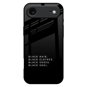 Universal Design Black Soul Glass Case for iPhone 17 Air