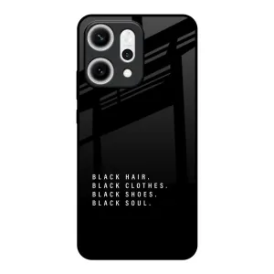 Light Touch Black Soul Glass Case for Oppo Reno14 5G