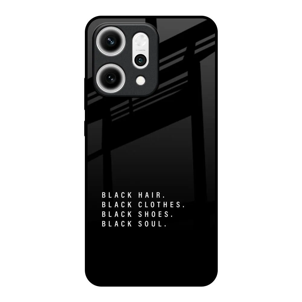 Light Touch Black Soul Glass Case for Oppo Reno14 5G