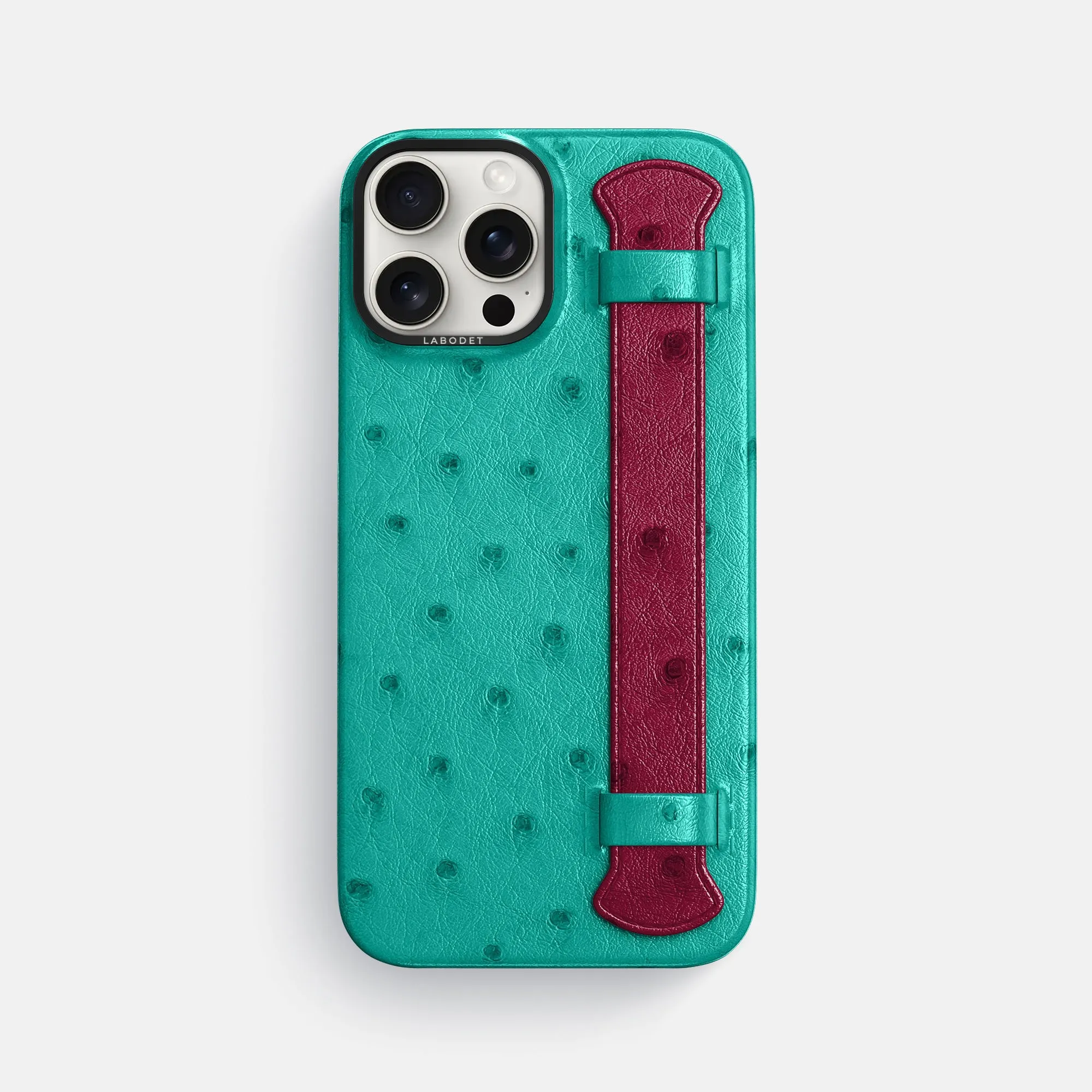 Casual Texture Handle Case Color?? For iPhone 16 Pro Max In Ostrich