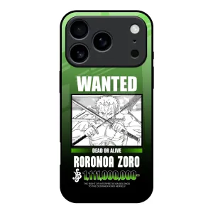 dust protection Modern Design Zoro Wanted Glass Case for iPhone 17 Pro