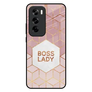 Travel Companion Boss Lady Glass Case for Oppo Reno 12 5G