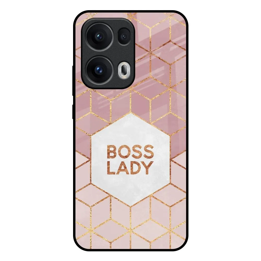 Boss Lady Glass Case for Oppo Reno13 Pro 5G daily accessory Portable Fit