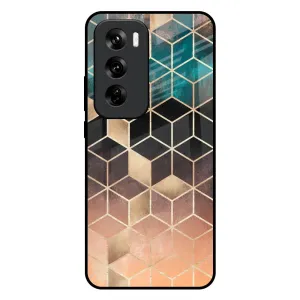 Fashion Forward Bronze Texture Glass Case for Oppo Reno 12 5G