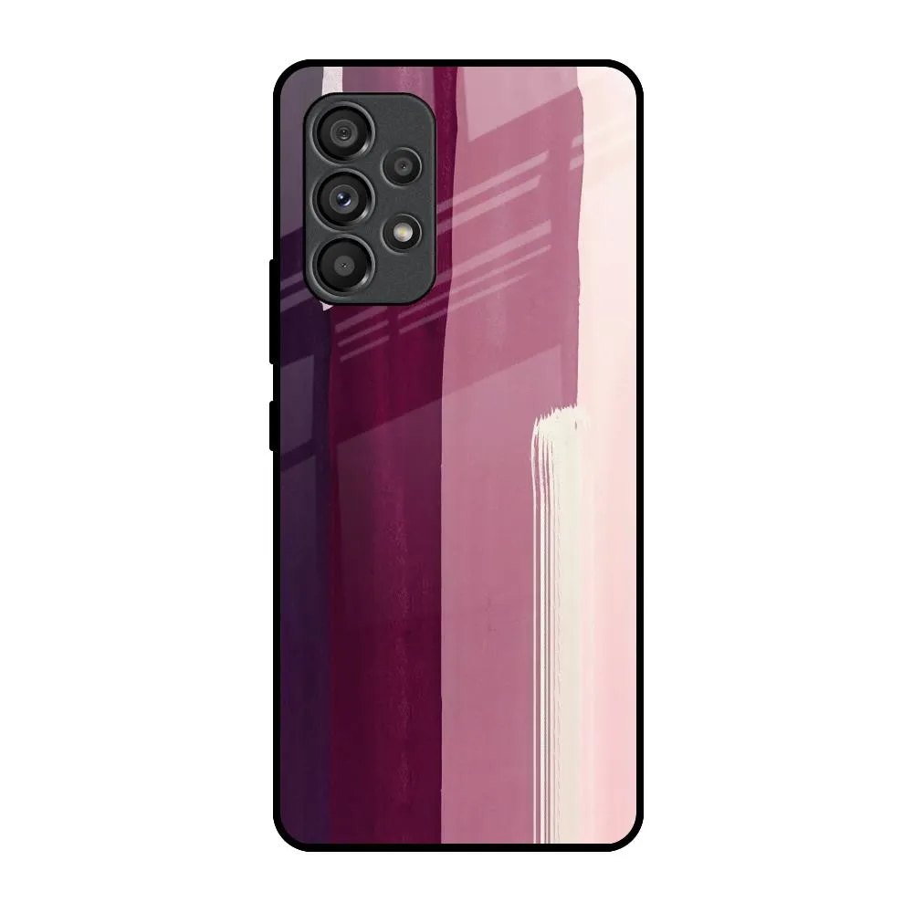 Vivid Detail Texture Unique Pattern Brush Stroke Art Glass Case for Samsung Galaxy A53 5G