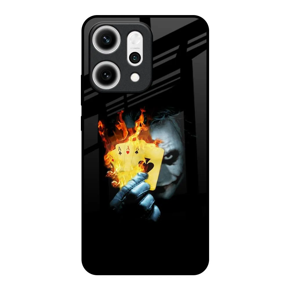 Smooth Layer Texture AAA Joker Glass Case for Oppo Reno14 5G