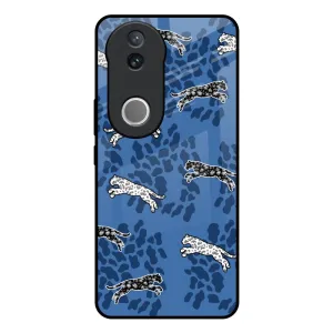 Blue Cheetah Glass Case for IQOO Z10R 5G Minimal Feature