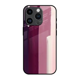Brush Stroke Art Glass Case for iPhone 14 Pro Modern Minimalism Modern Edge Layer