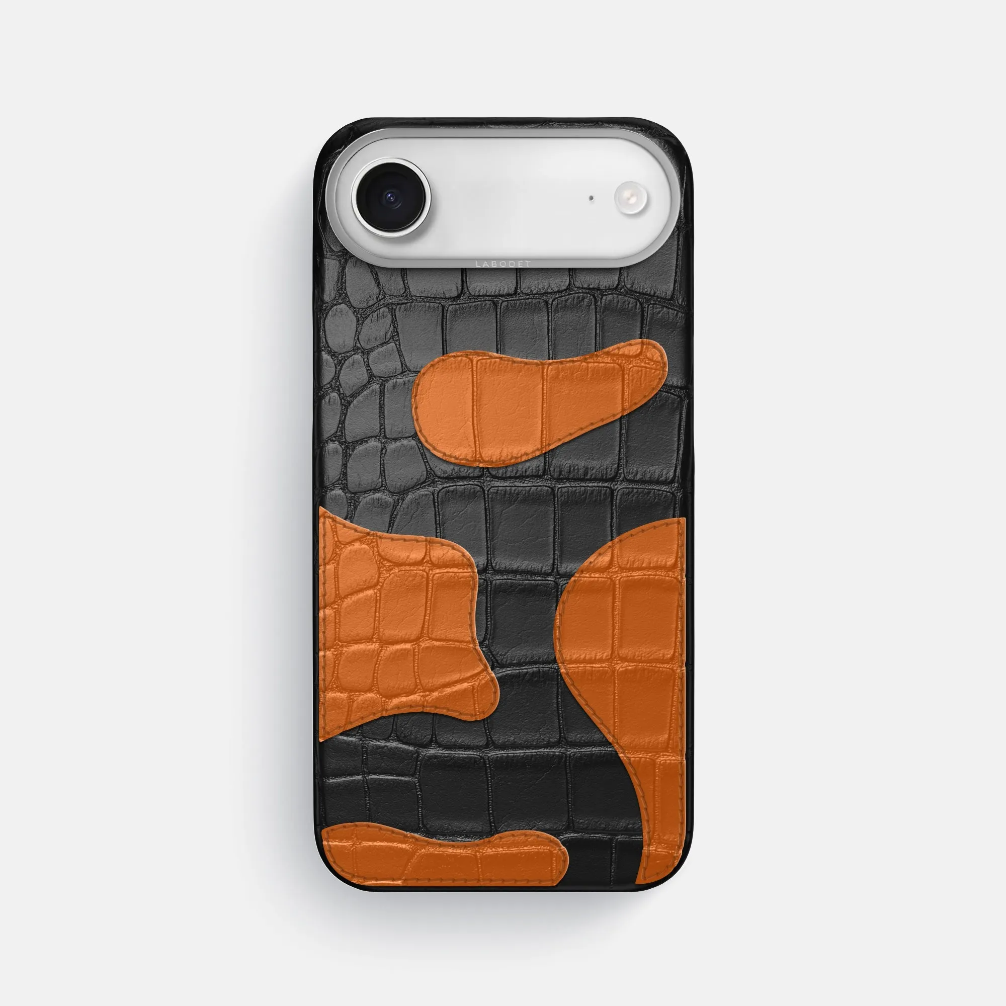 Rugged Outline Glossy Pattern Camouflage Case For iPhone 17 Air In Alligator