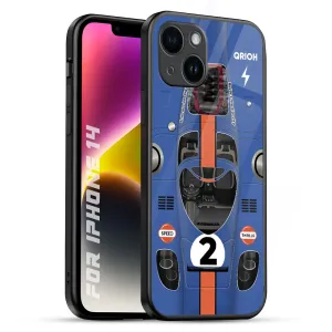 Soft Shield Car Adiction Glass Case for iPhone 14