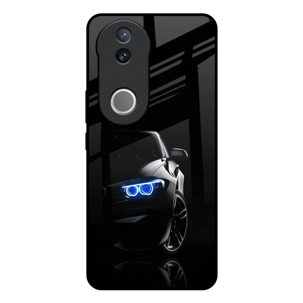 Minimal Detail Smooth Outline Car In Dark Glass Case for IQOO Z10R 5G