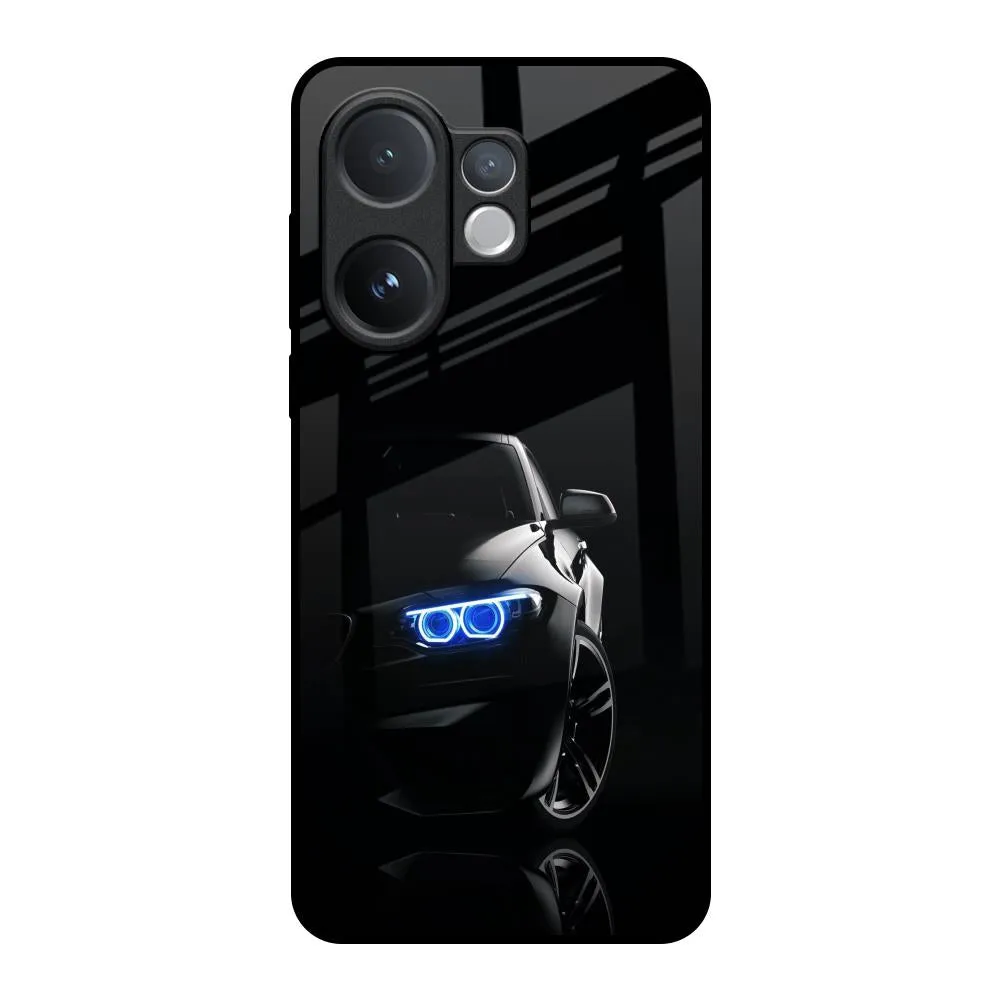 Sleek Guard Car In Dark Glass Case for Vivo V60 5G