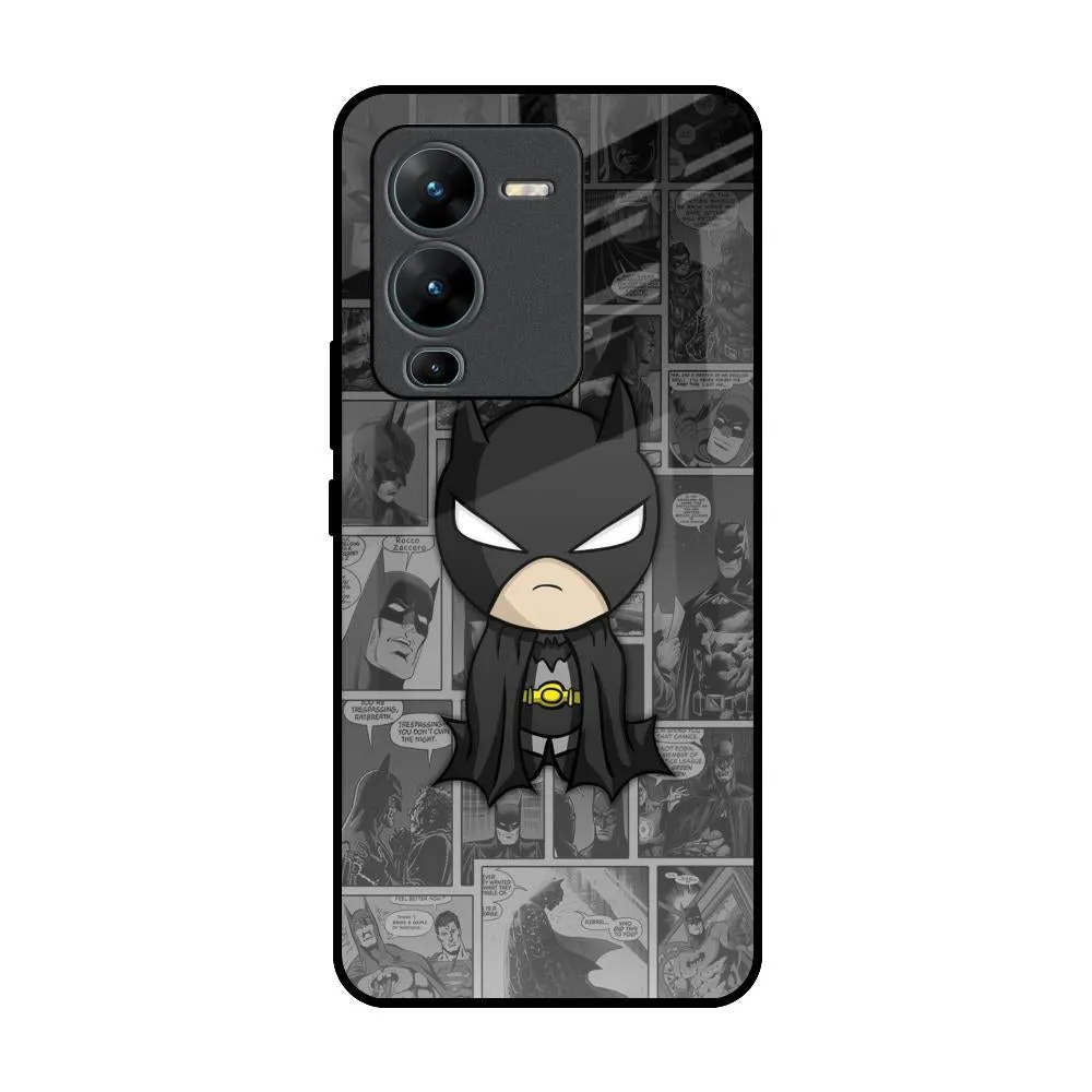 Comfort Fit Edge Cartoon Art Glass Case for Vivo V25 Pro