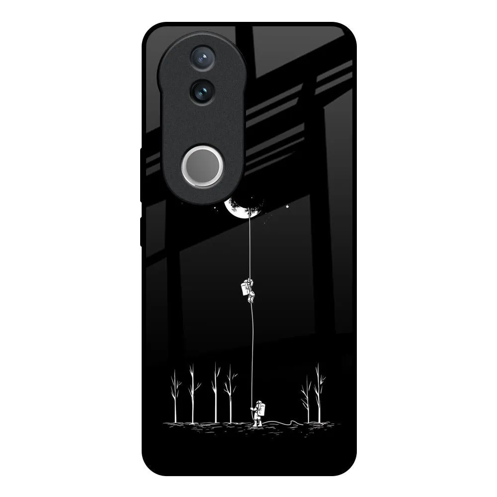 Unique Texture Catch the Moon Glass Case for IQOO Z10R 5G