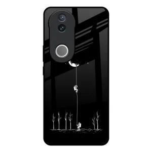 Unique Texture Catch the Moon Glass Case for IQOO Z10R 5G