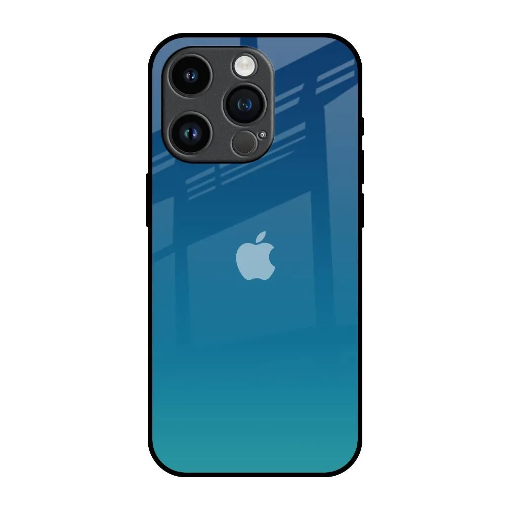 Celestial Blue Glass Case For iPhone 14 Pro Protective Frame Design Soft Material