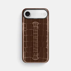 Center Handle For iPhone 17 Air In Shiny Alligator Office use