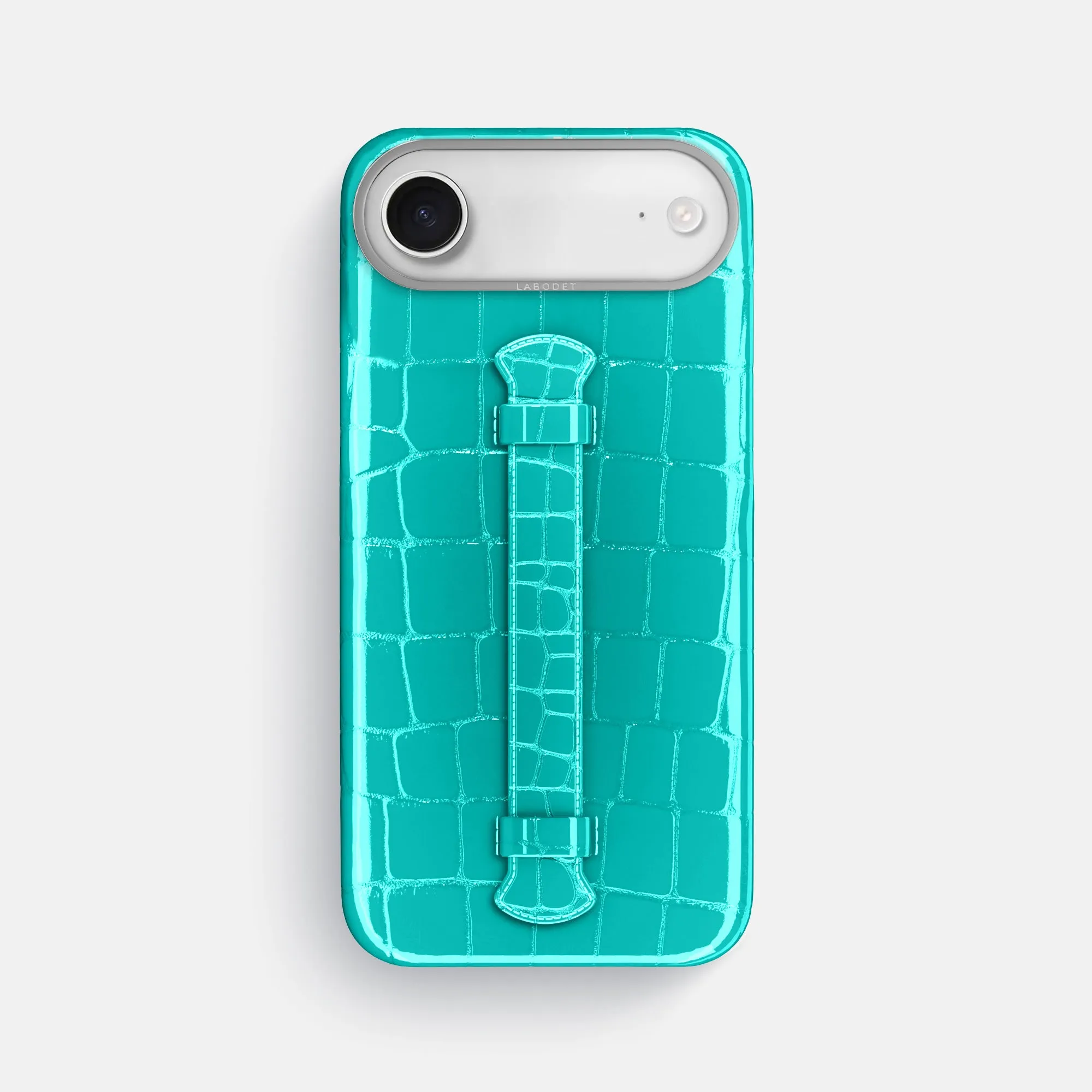 Rugged Frame Center Handle For iPhone 17 Air In Shiny Alligator