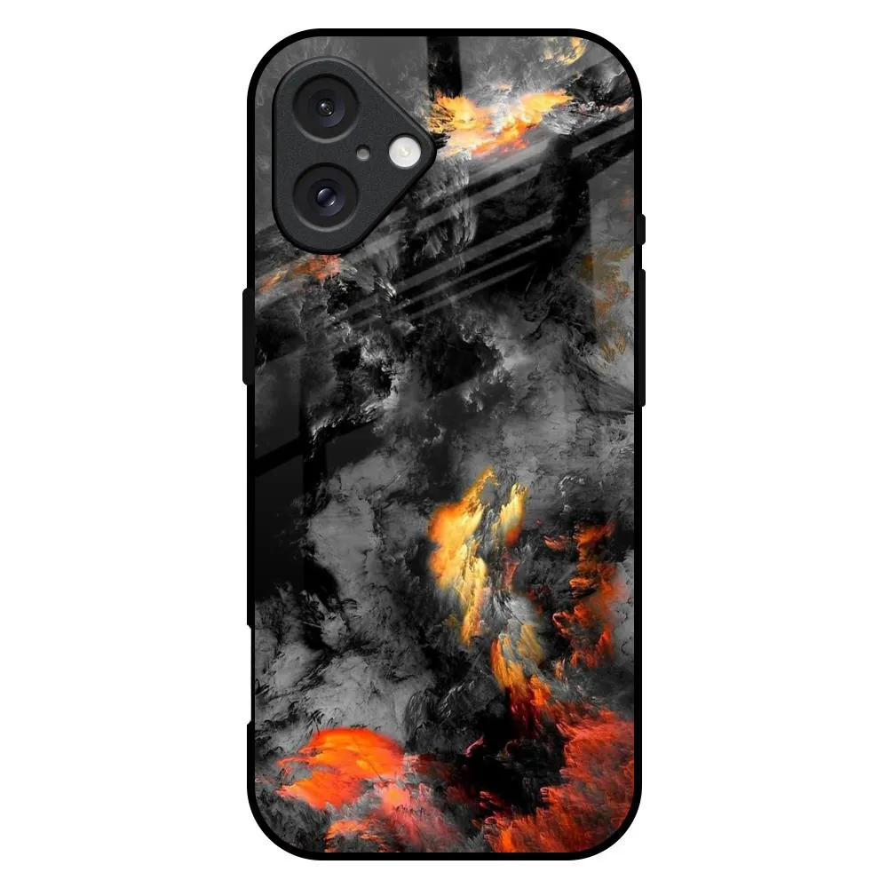 Lava Explode Glass Case for iPhone 16 Plus High End Look Protective Design Layer
