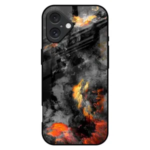 Lava Explode Glass Case for iPhone 16 Plus High End Look Protective Design Layer