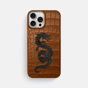 Protective Edge Classic Finish Classic Case With Carbon Dragon For iPhone 16 Pro Max In Alligator